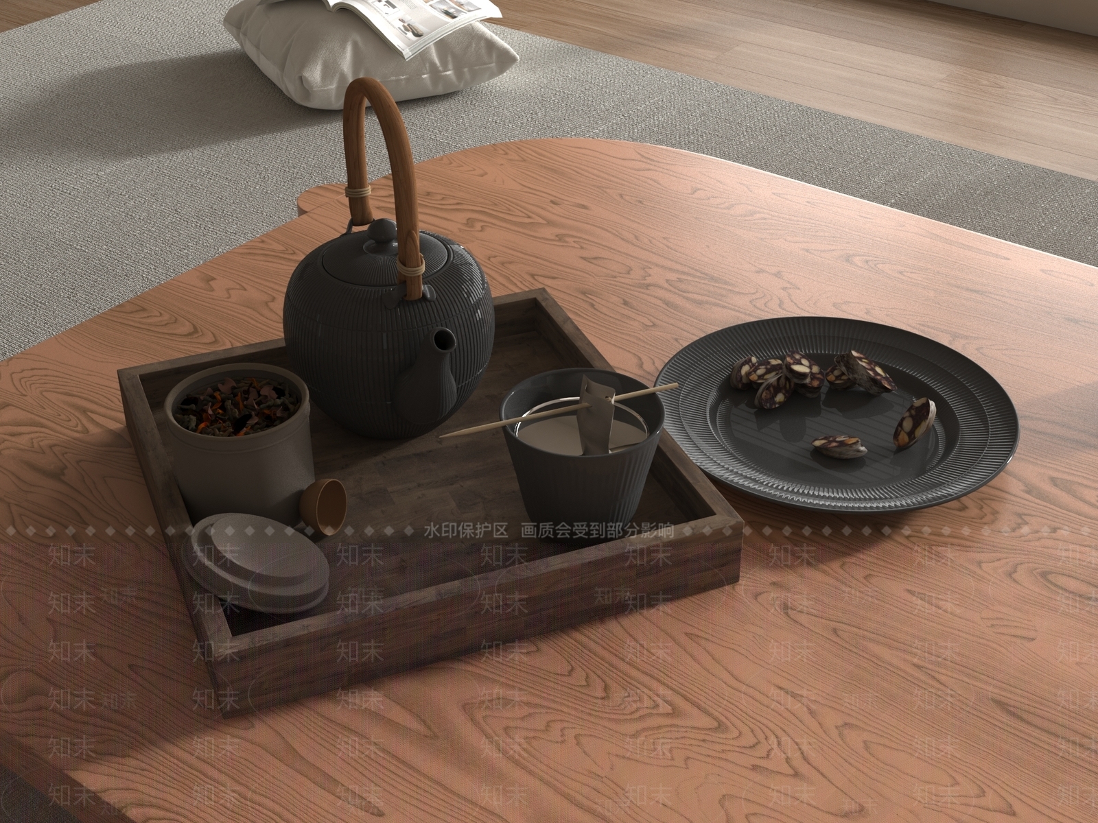 茶具SU模型下载【ID:1190247564】