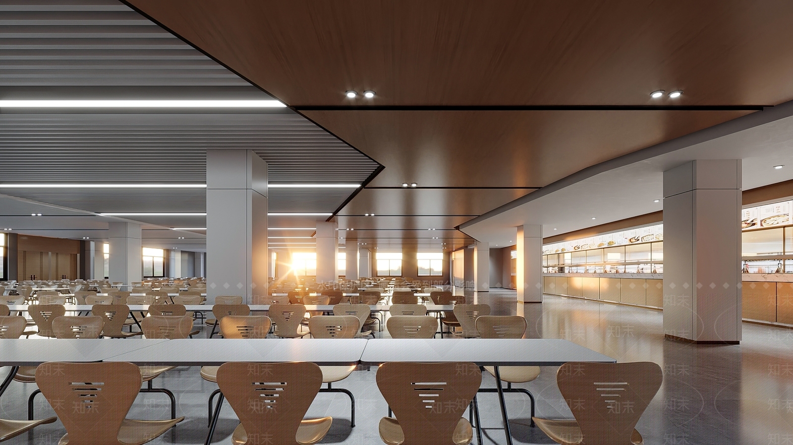 现代食堂3D模型下载【ID:1190251298】