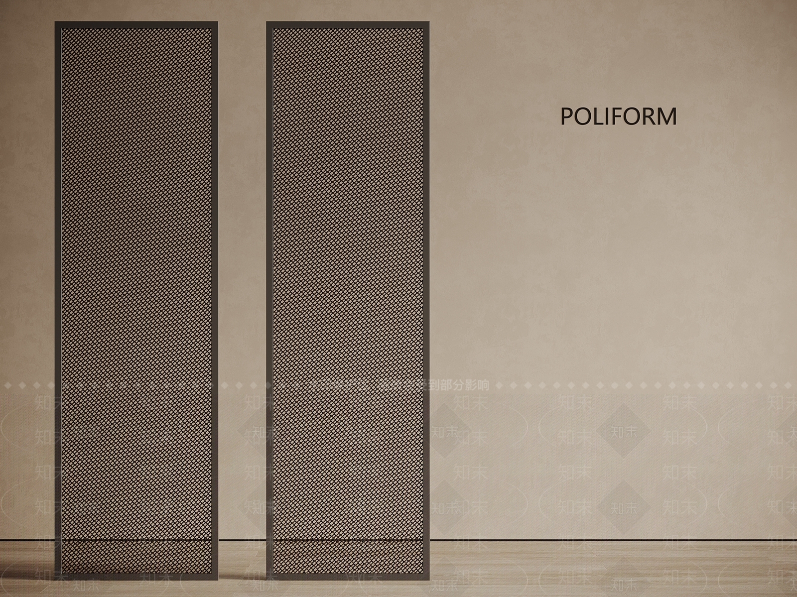 意式轻奢隔断SU模型下载【ID:1190260397】