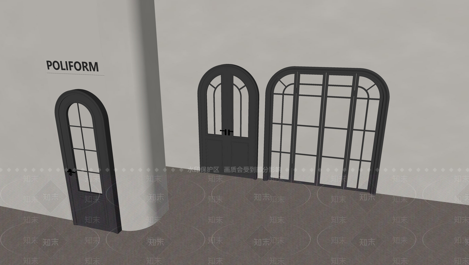 法式复古双开门SU模型下载【ID:1190260885】