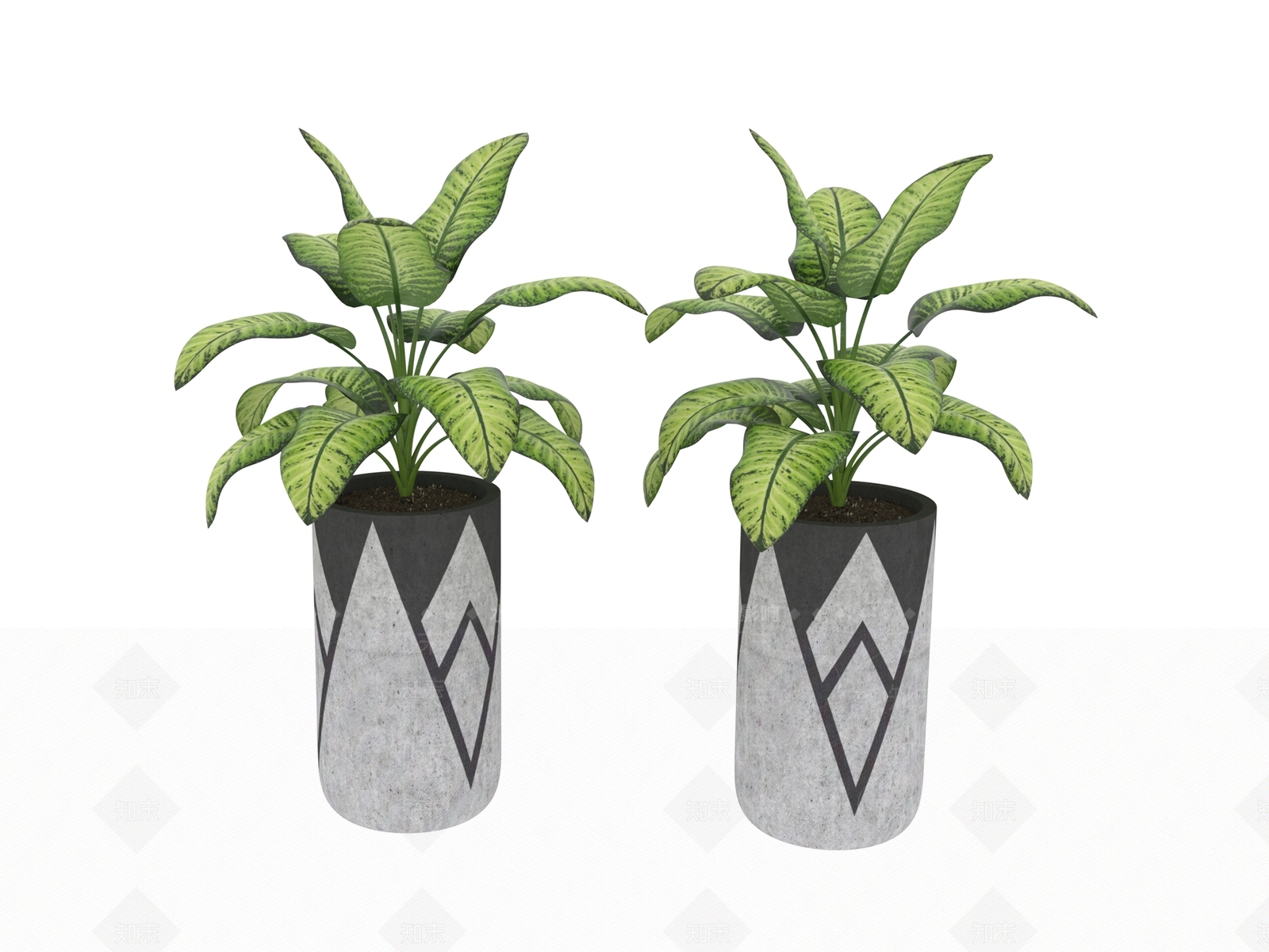 盆栽3D模型下载【ID:1190265190】