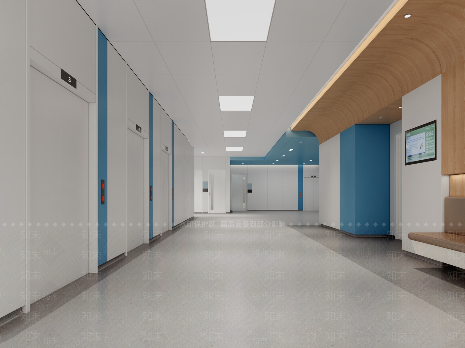 现代医院3D模型下载【ID:1190267092】