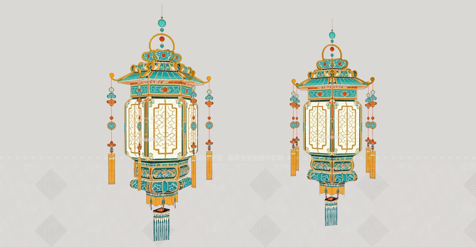 中式美陈SU模型下载【ID:1190269663】