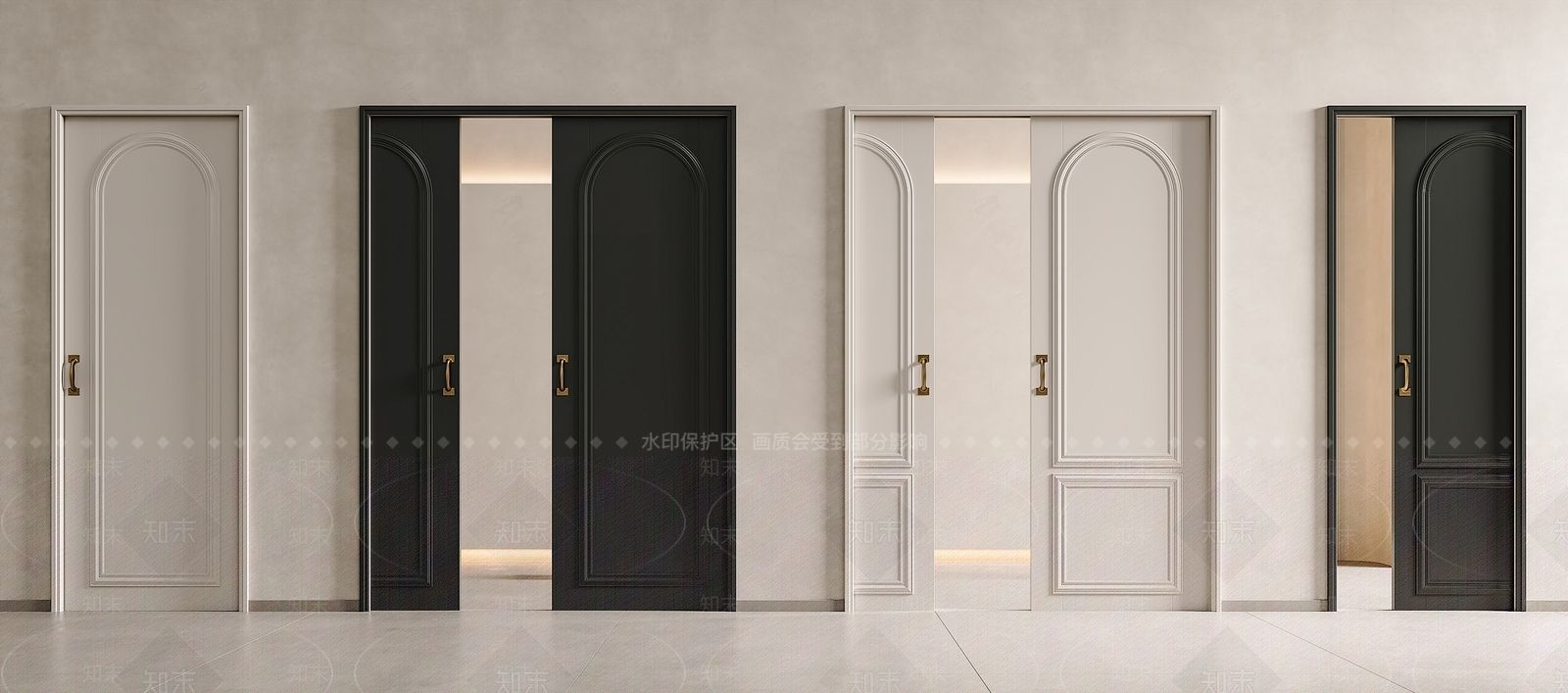 法式中古推拉门SU模型下载【ID:1190271296】