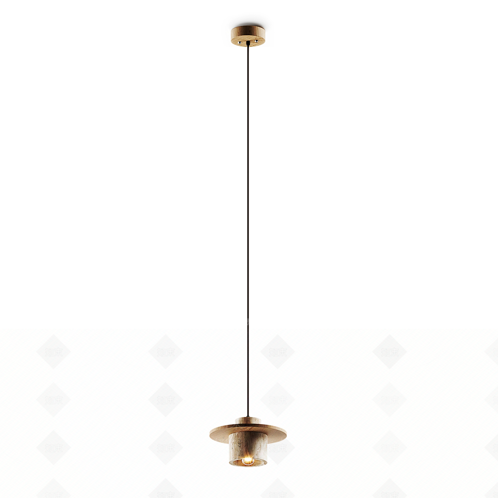 新中式日式小吊灯3D模型下载【ID:1190273269】