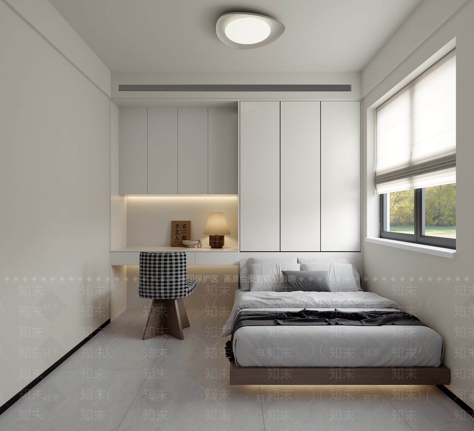 现代榻榻米卧室3D模型下载【ID:1190274965】