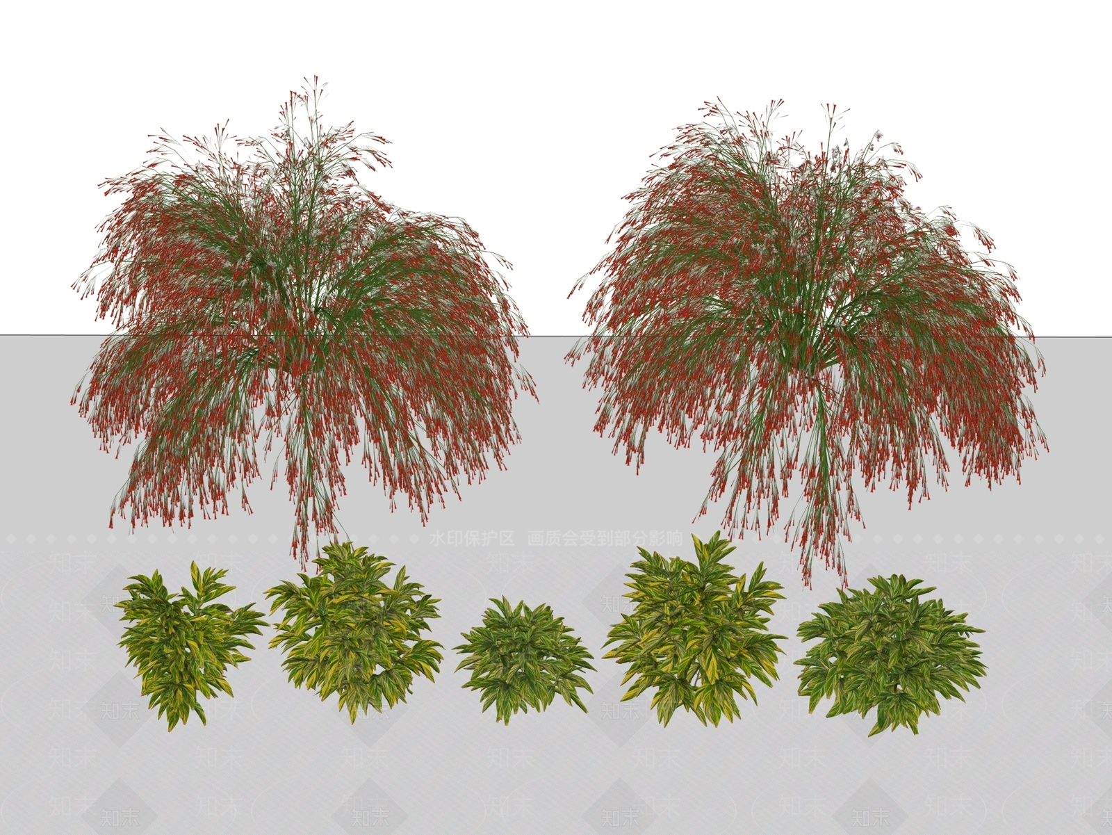 植物组合SU模型下载【ID:1190278260】