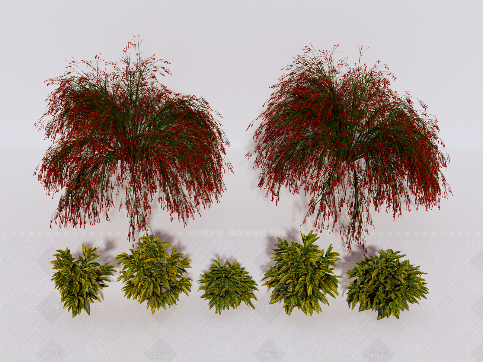 植物组合SU模型下载【ID:1190278260】