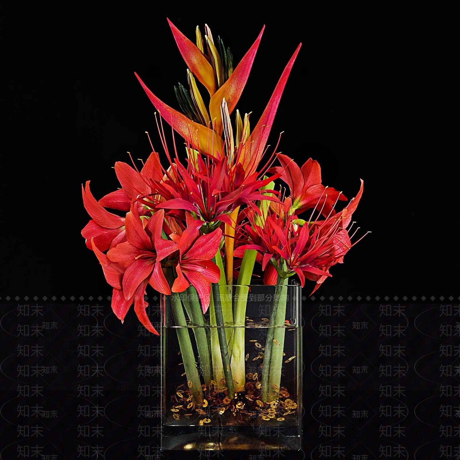 花艺3D模型下载【ID:1190284975】