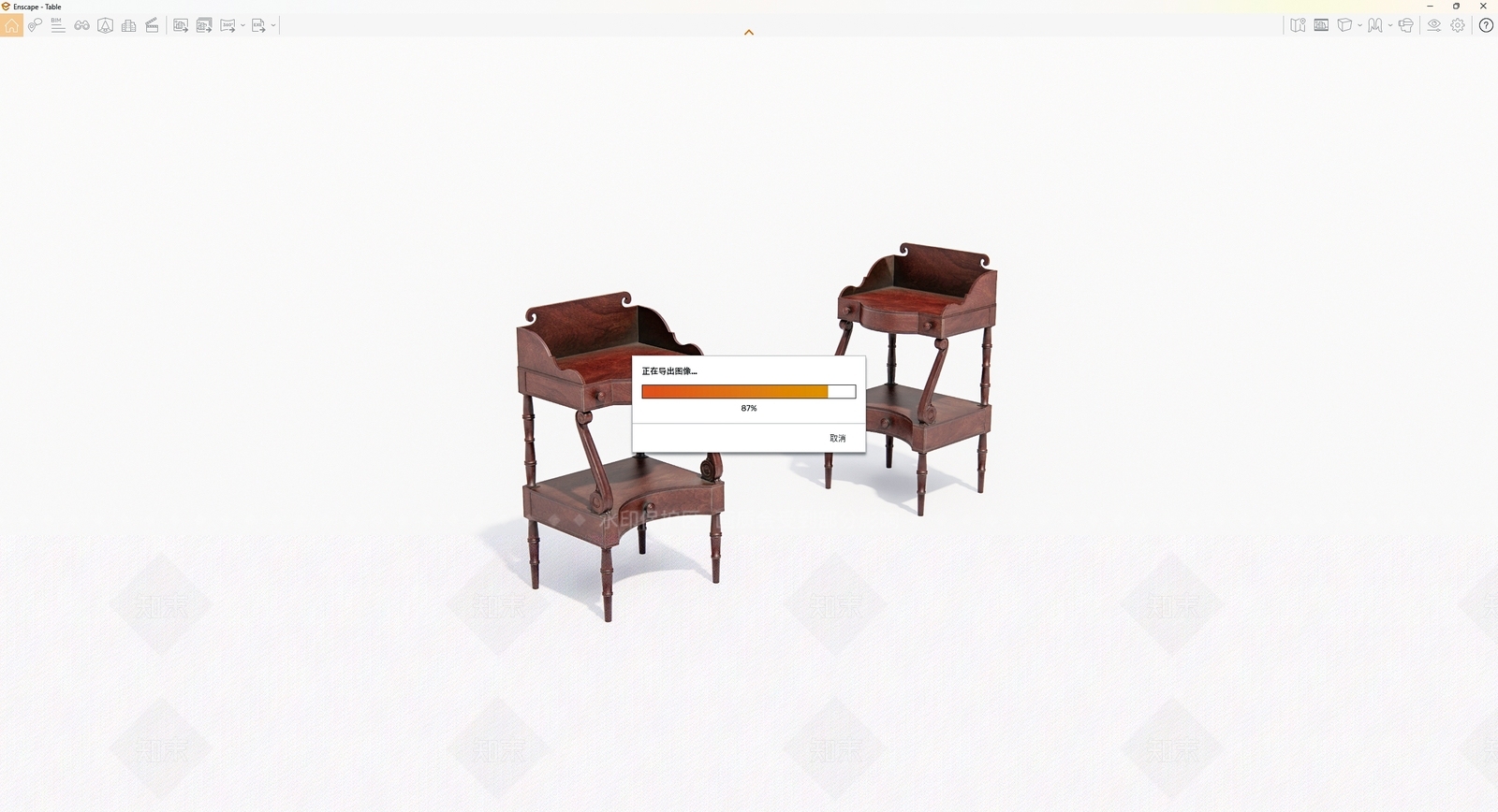 美式床头柜SU模型下载【ID:1190285760】