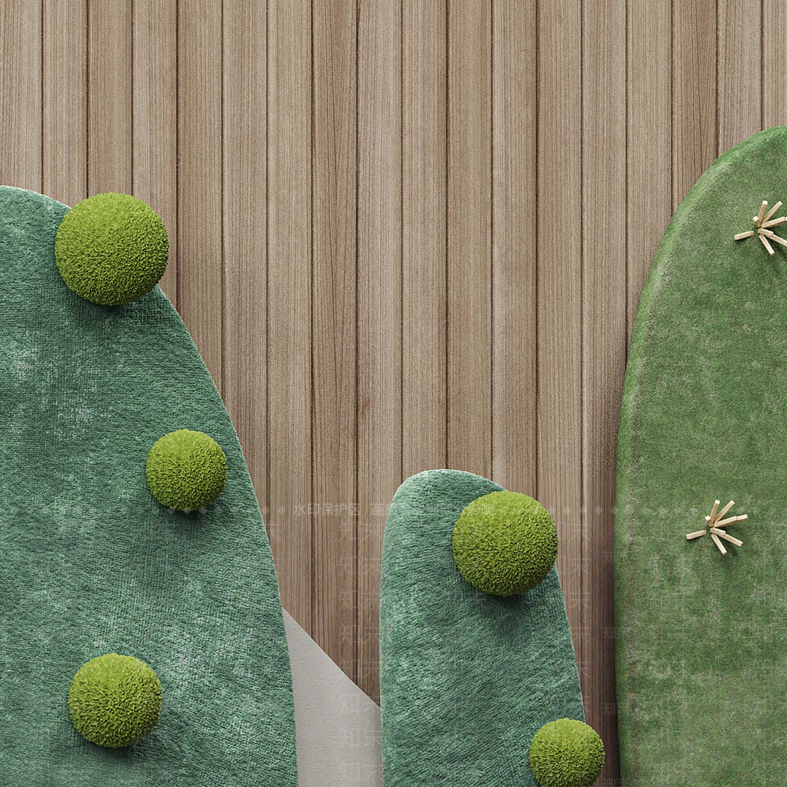现代奶油护墙板3D模型下载【ID:1190295259】