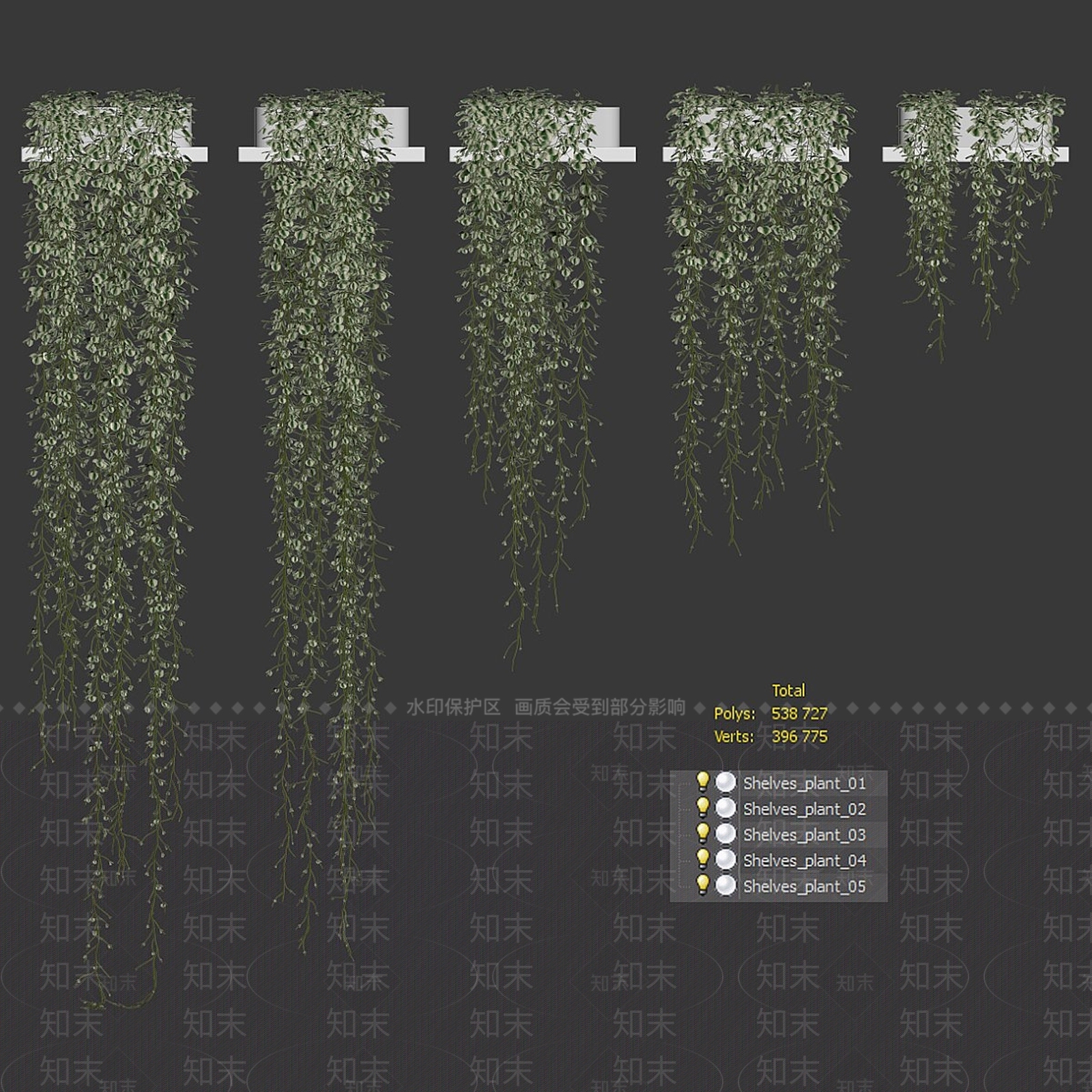 盆栽3D模型下载【ID:1190296263】