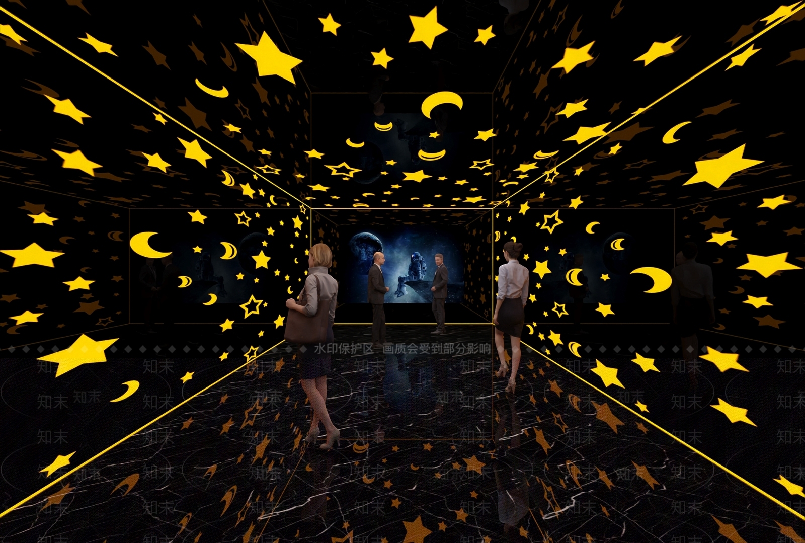 现代走廊3D模型下载【ID:1190296486】