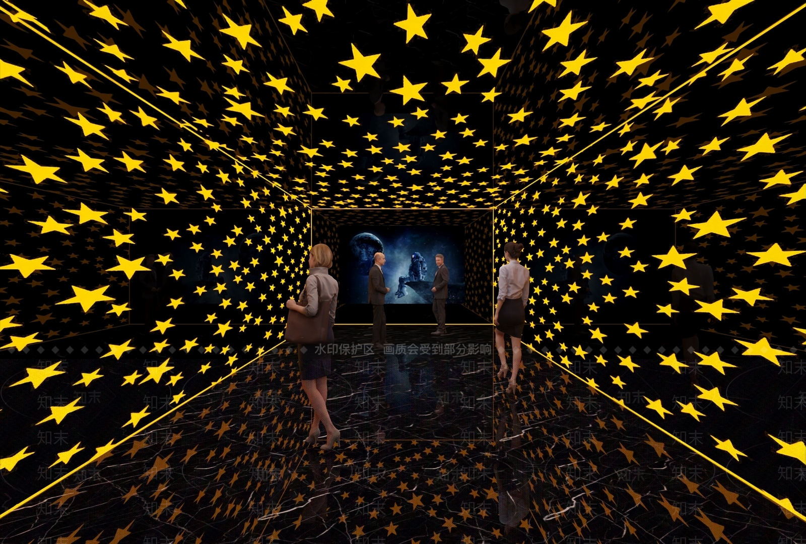 现代走廊3D模型下载【ID:1190296523】