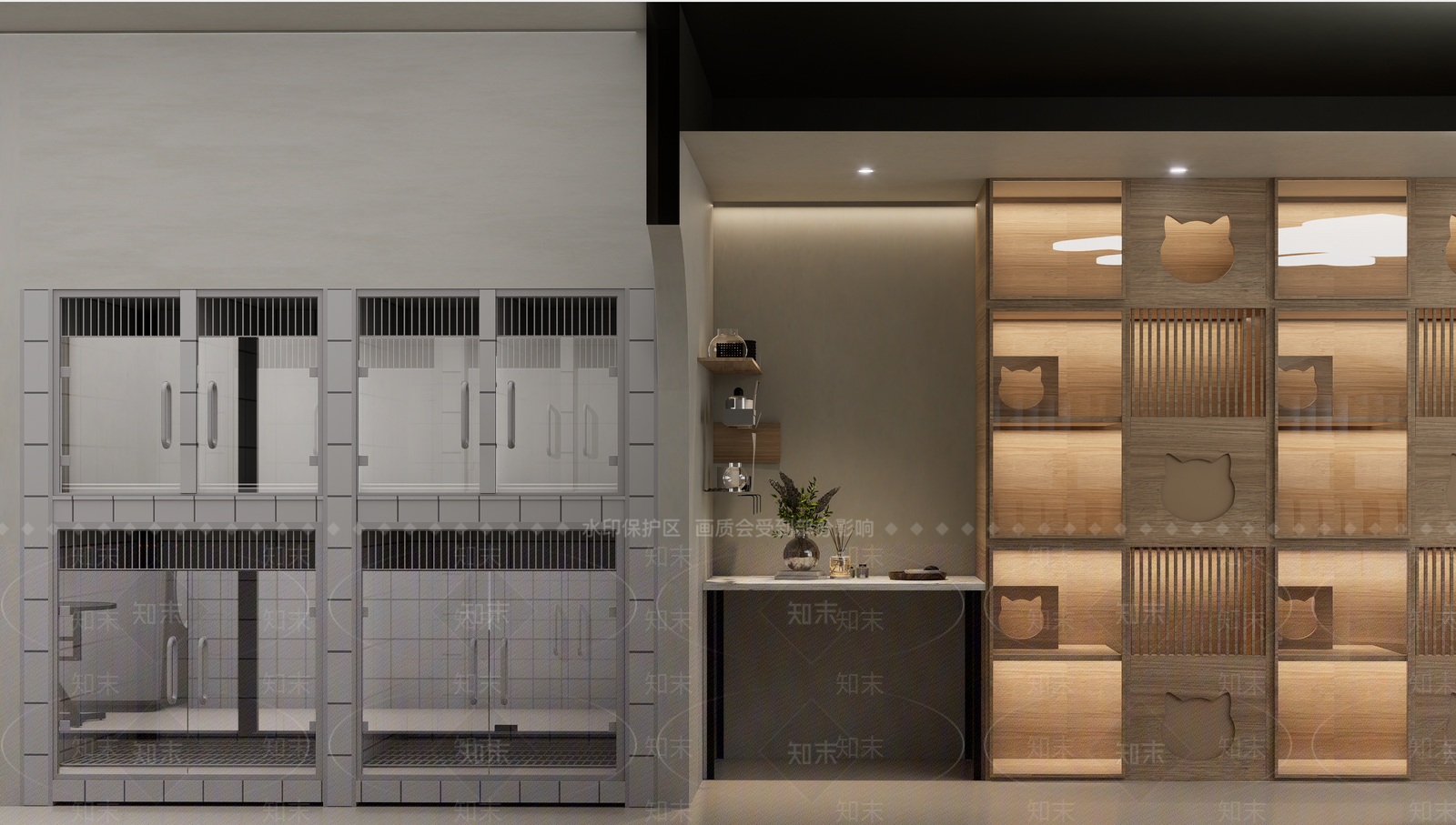 现代简约宠物店SU模型下载【ID:1190296665】