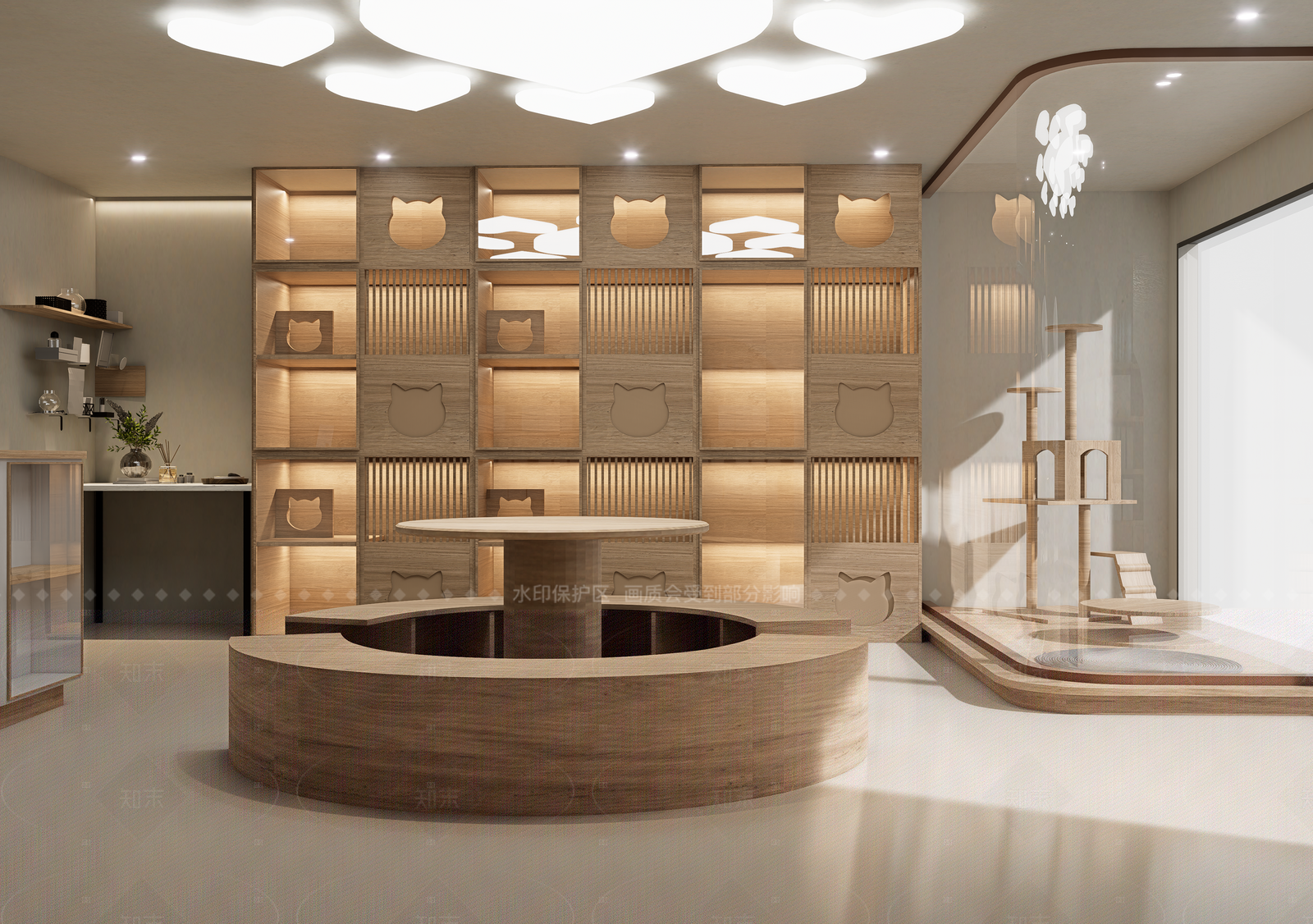现代宠物店SU模型下载【ID:1215975341】