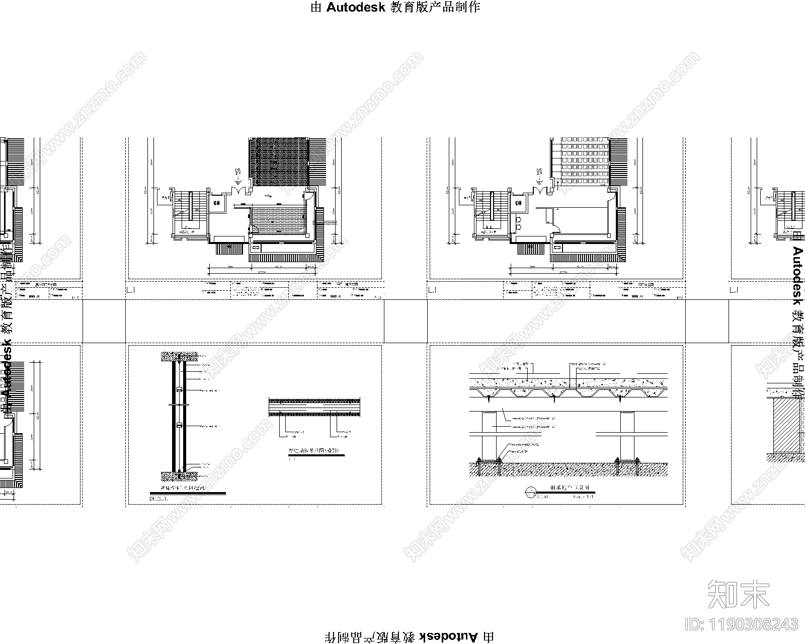 现代舞台cad施工图下载【ID:1190308243】