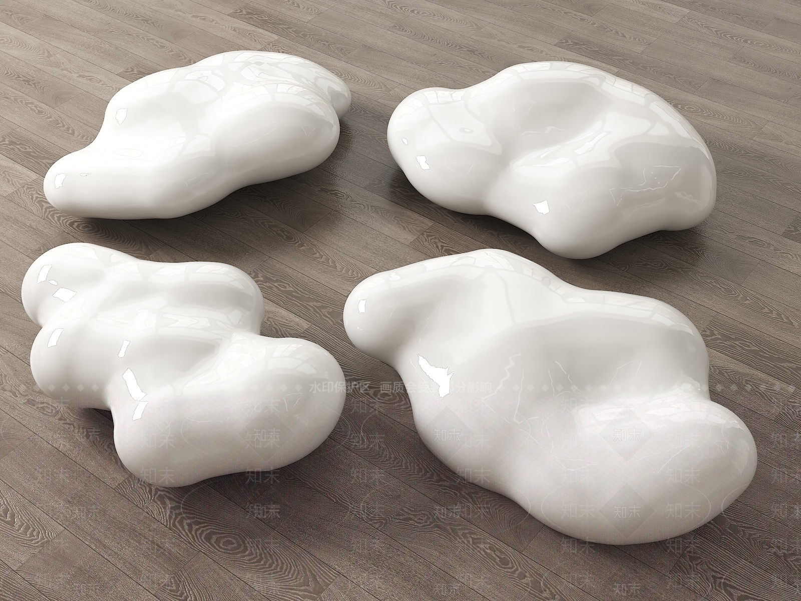 现代简约景观座椅3D模型下载【ID:1190311621】