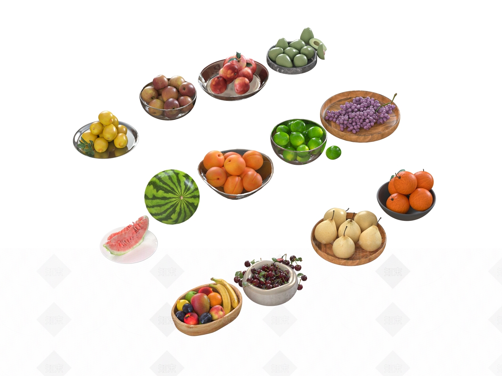 酒水食物3D模型下载【ID:1190314262】