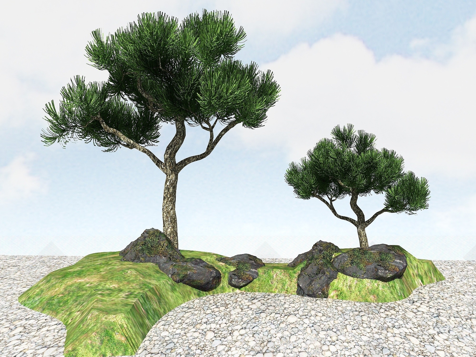 现代办公桌3D模型下载【ID:1190314314】