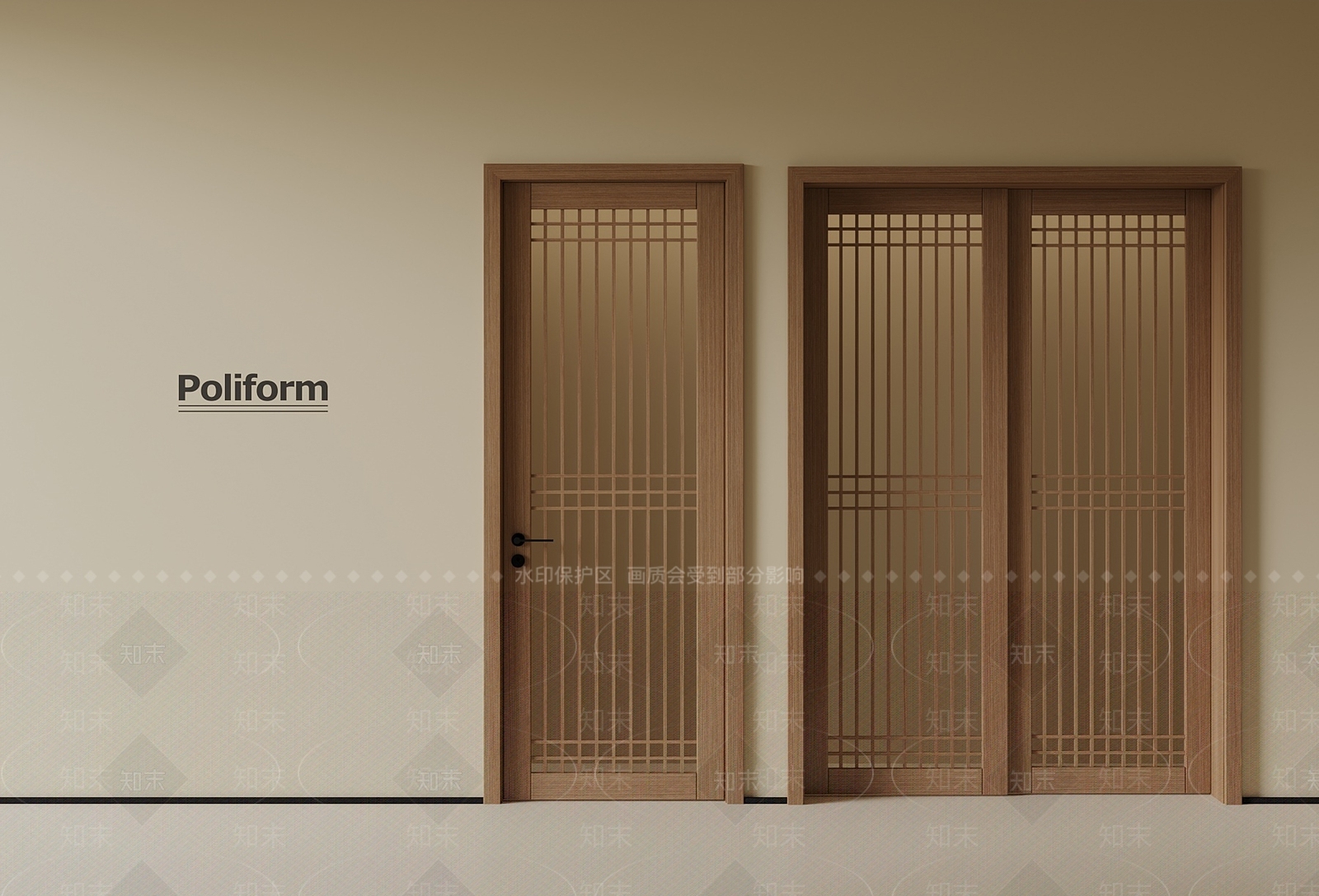 侘寂中古单开门3D模型下载【ID:1190315036】