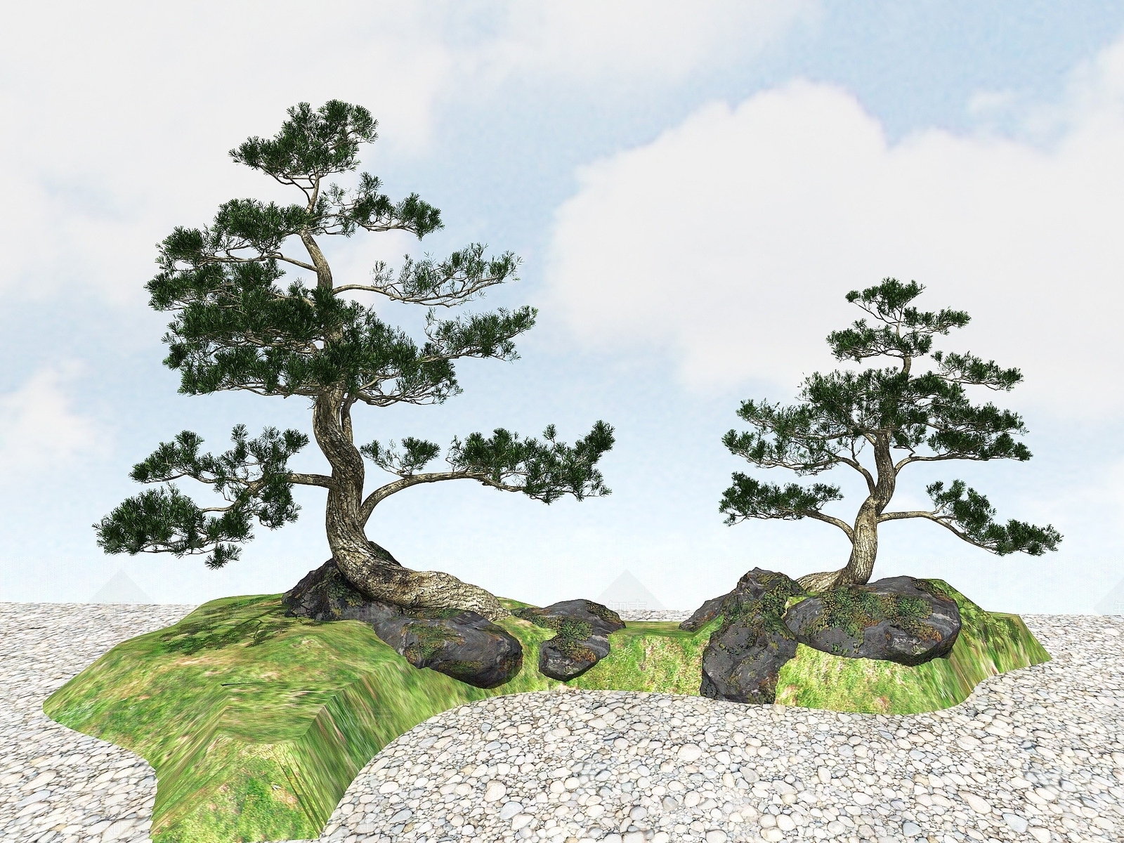 现代办公桌3D模型下载【ID:1190315487】