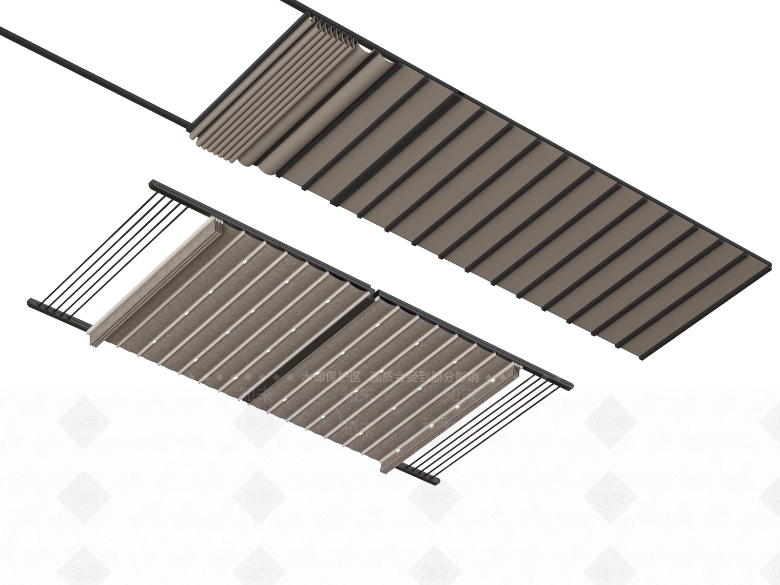 遮阳棚3D模型下载【ID:1190319914】