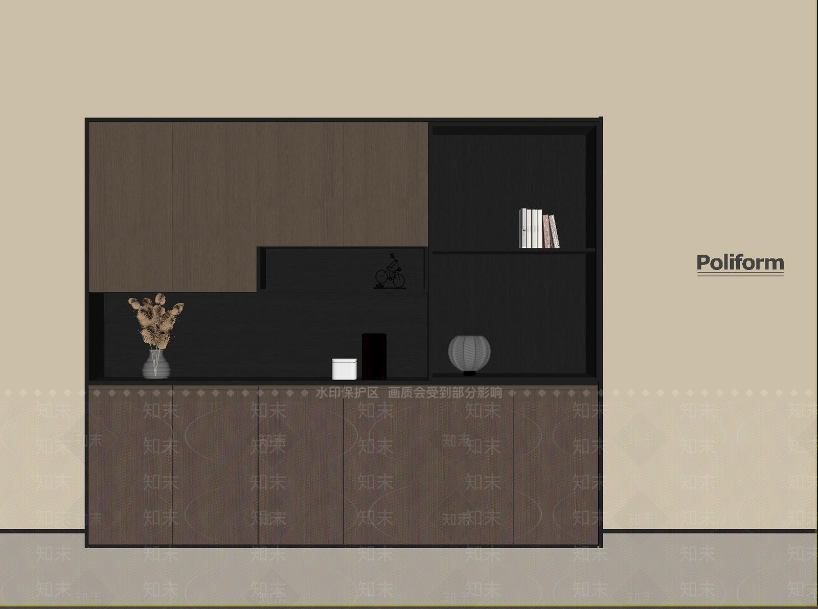 意式衣柜SU模型下载【ID:1190323856】