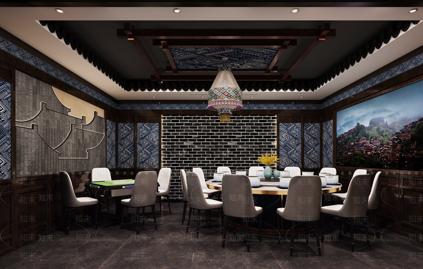 中式包厢3D模型下载【ID:1190324545】