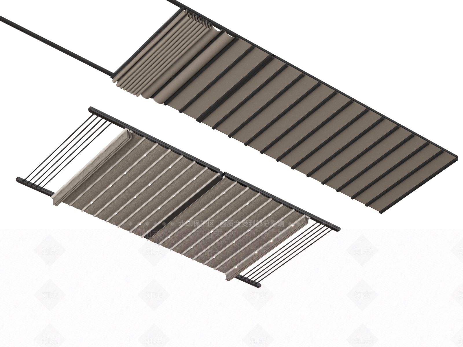 现代遮阳伞SU模型下载【ID:1190325037】