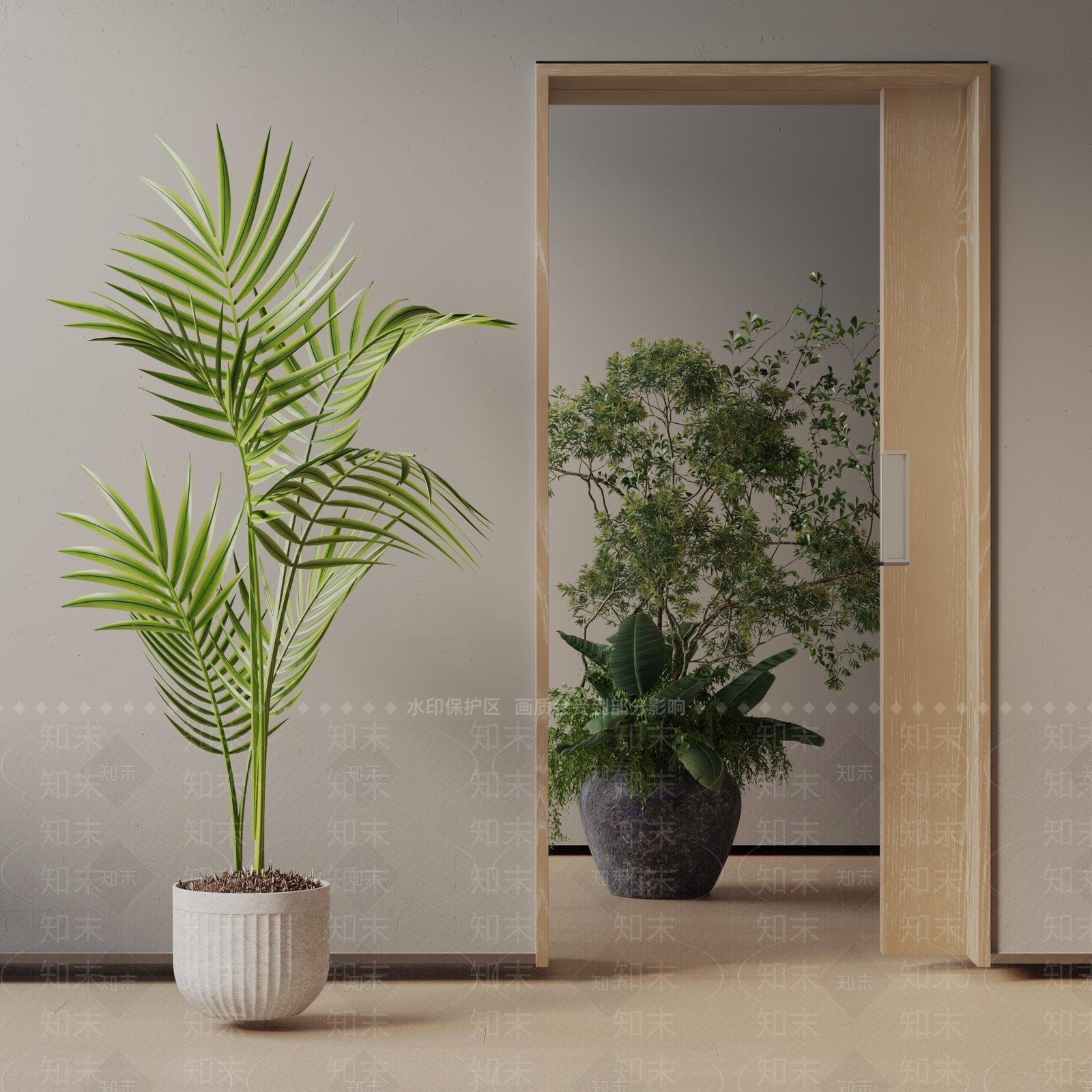 盆栽3D模型下载【ID:1190334793】