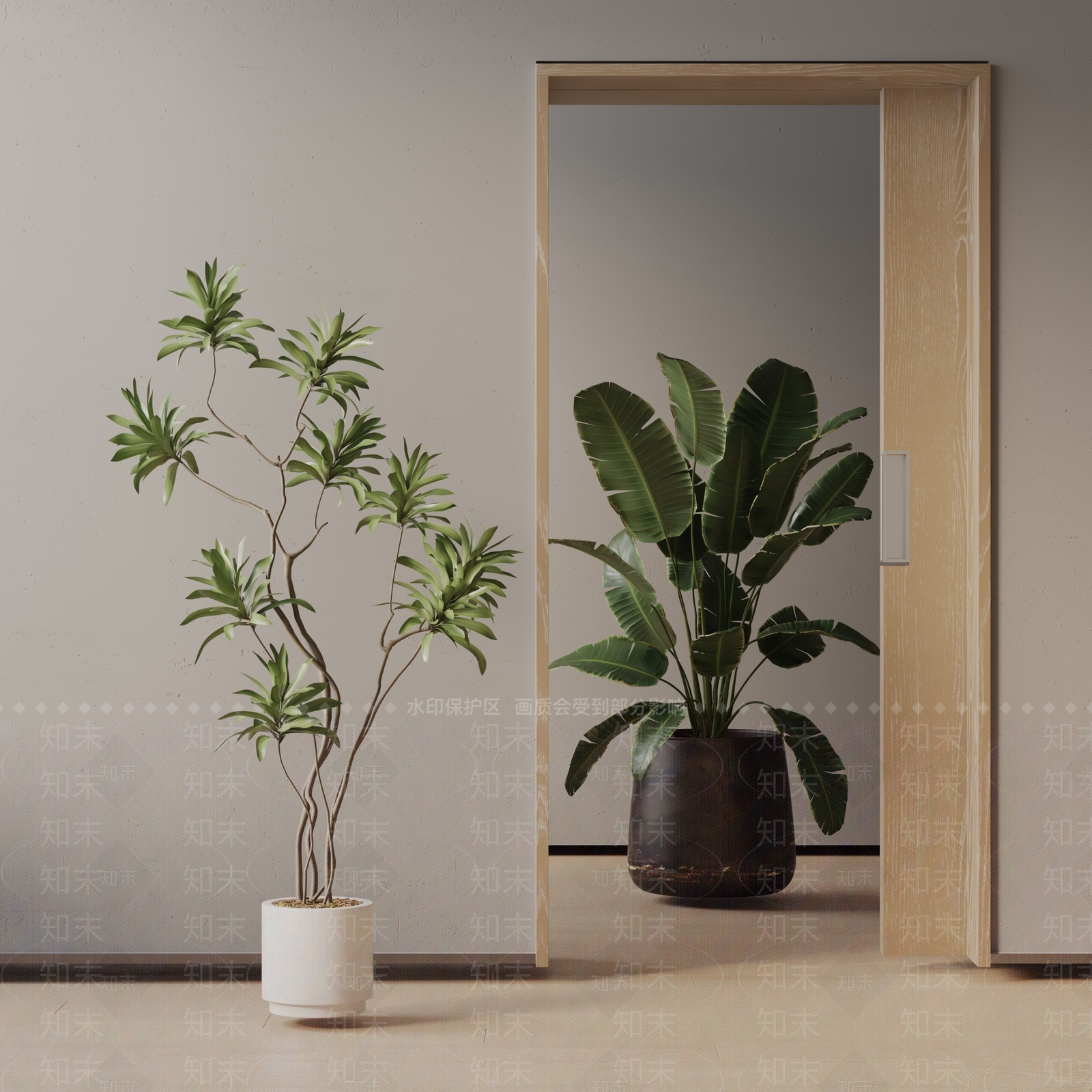 盆栽3D模型下载【ID:1190334814】