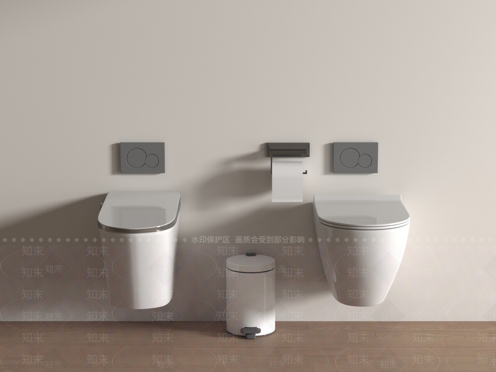 马桶3D模型下载【ID:1190335005】