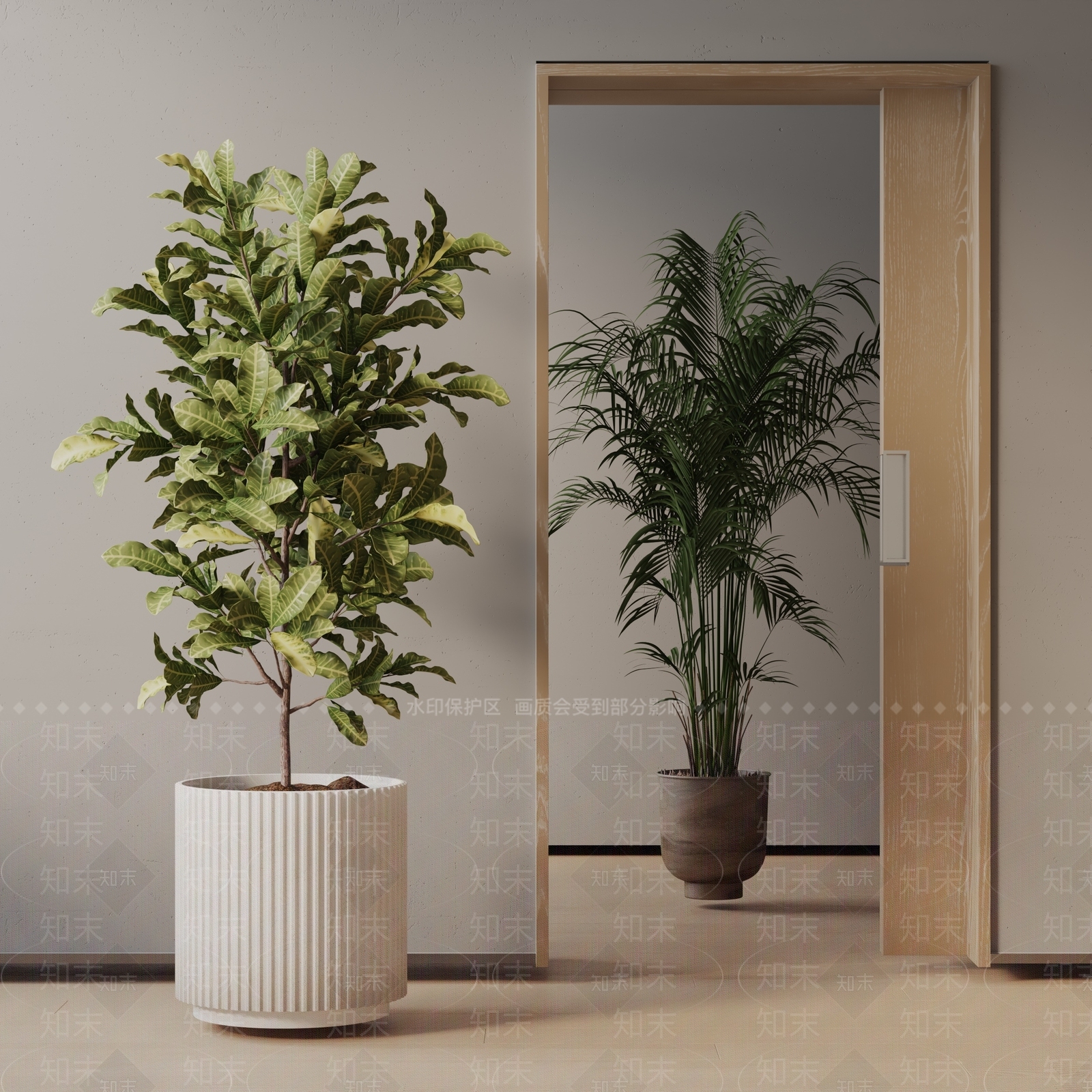 盆栽3D模型下载【ID:1190335310】