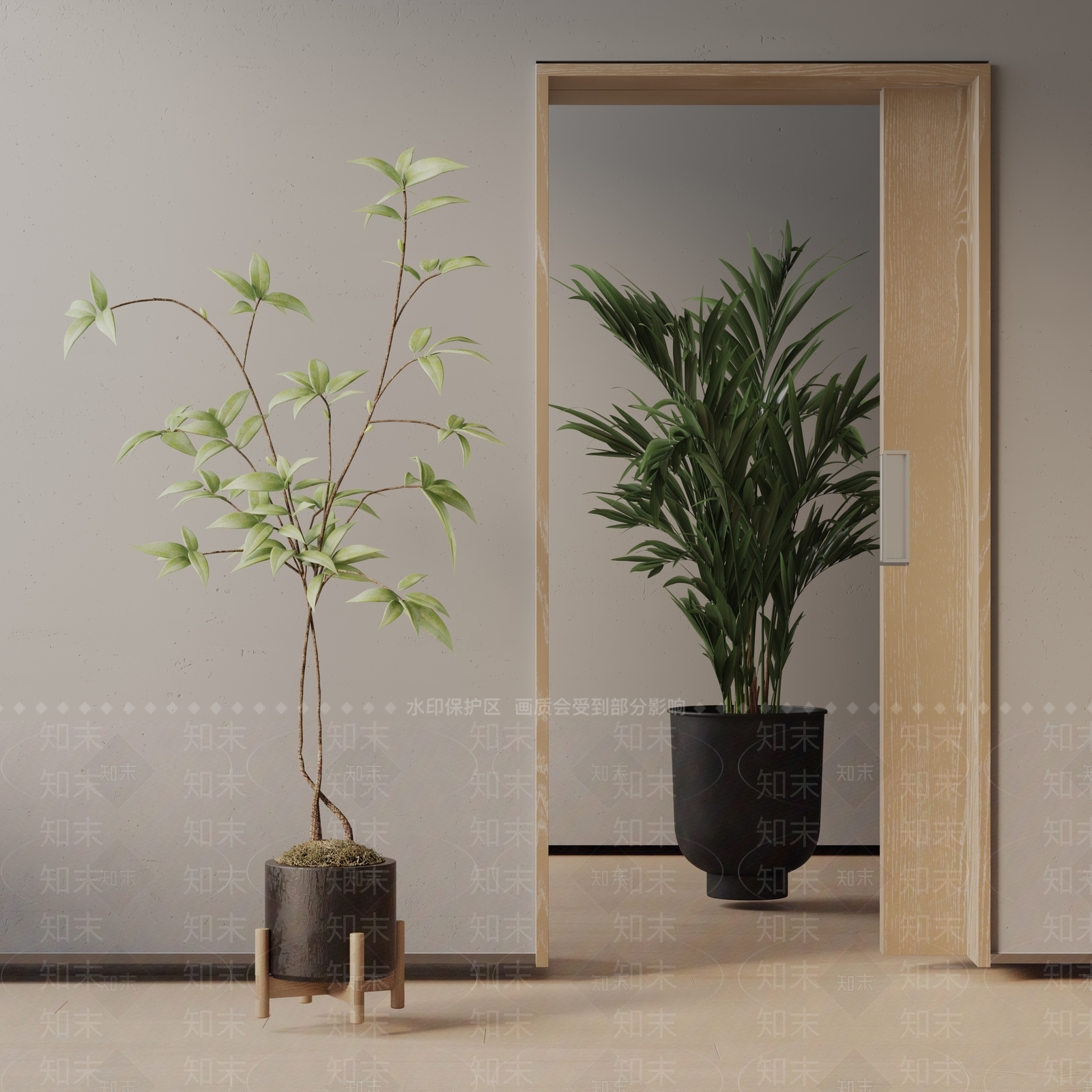 盆栽3D模型下载【ID:1190335485】