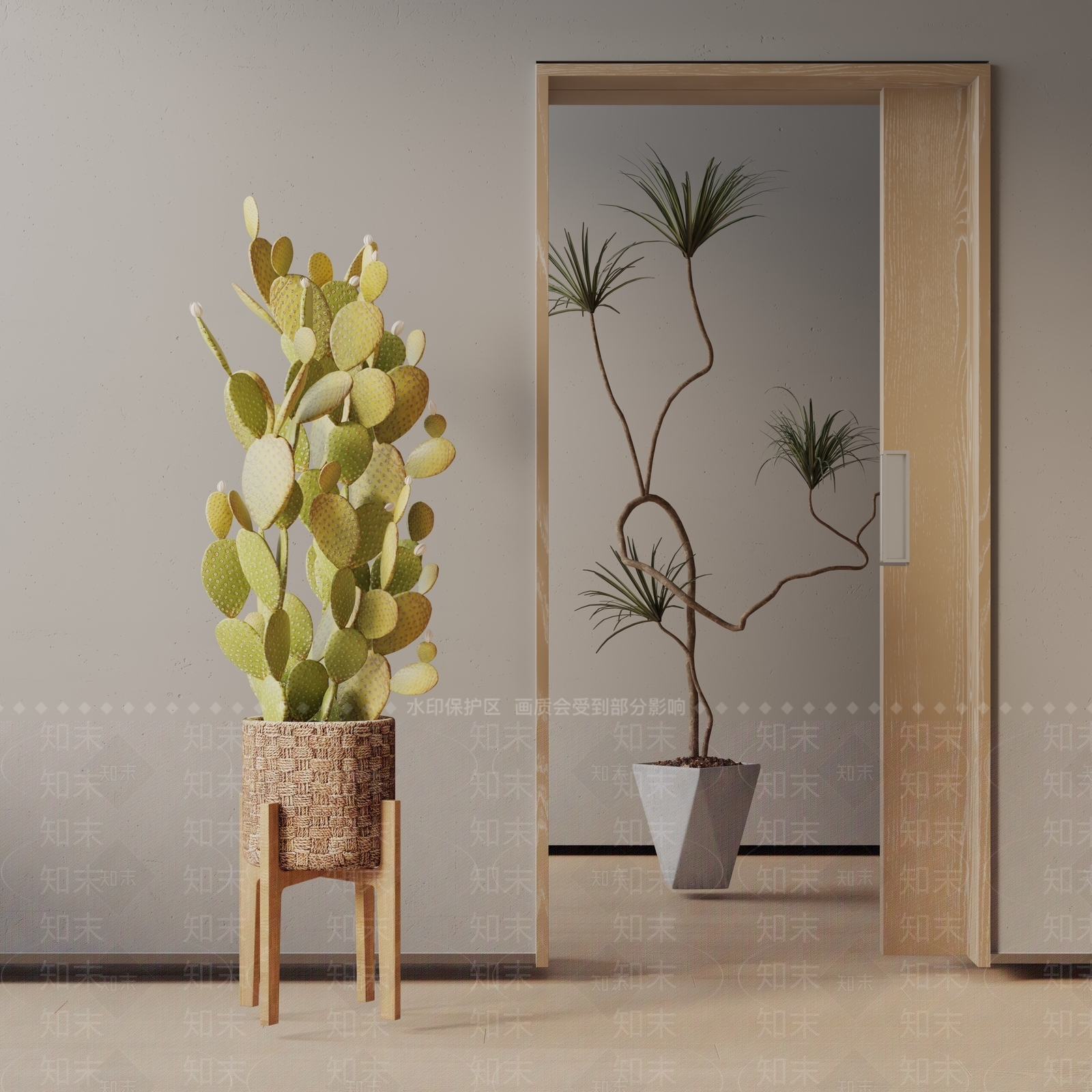 盆栽3D模型下载【ID:1190335716】
