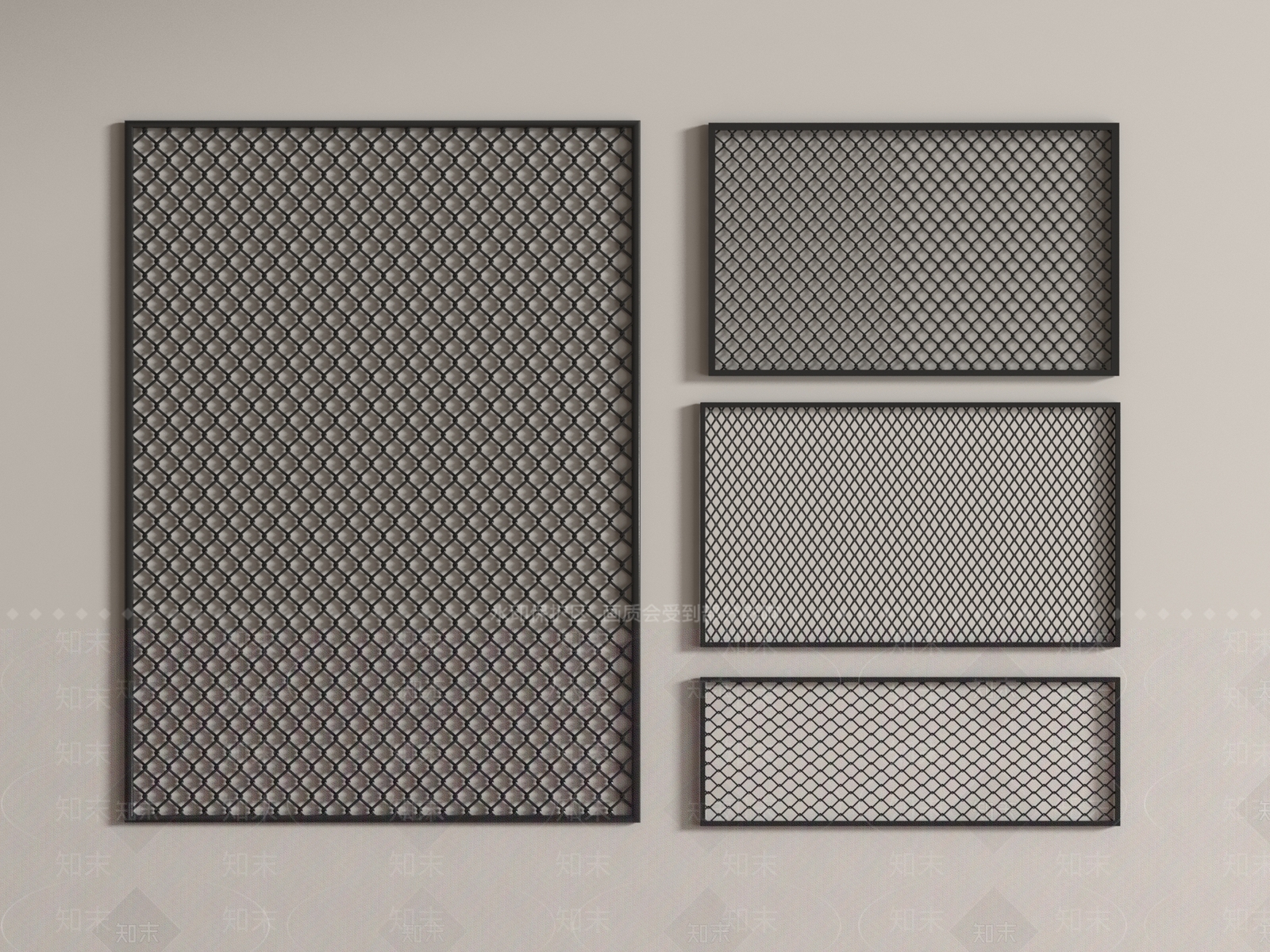 现代围墙3D模型下载【ID:1190335939】