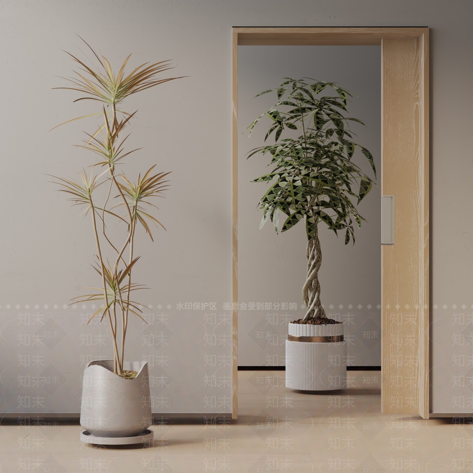 盆栽3D模型下载【ID:1190336756】