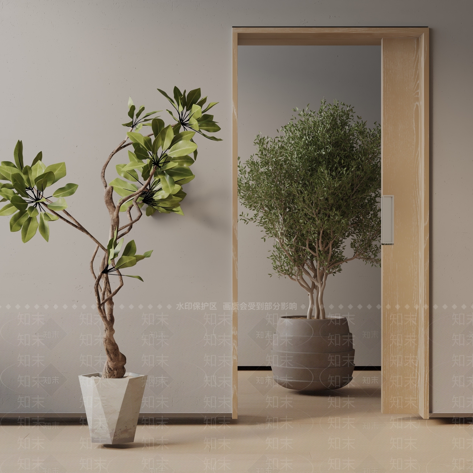 盆栽3D模型下载【ID:1190336748】