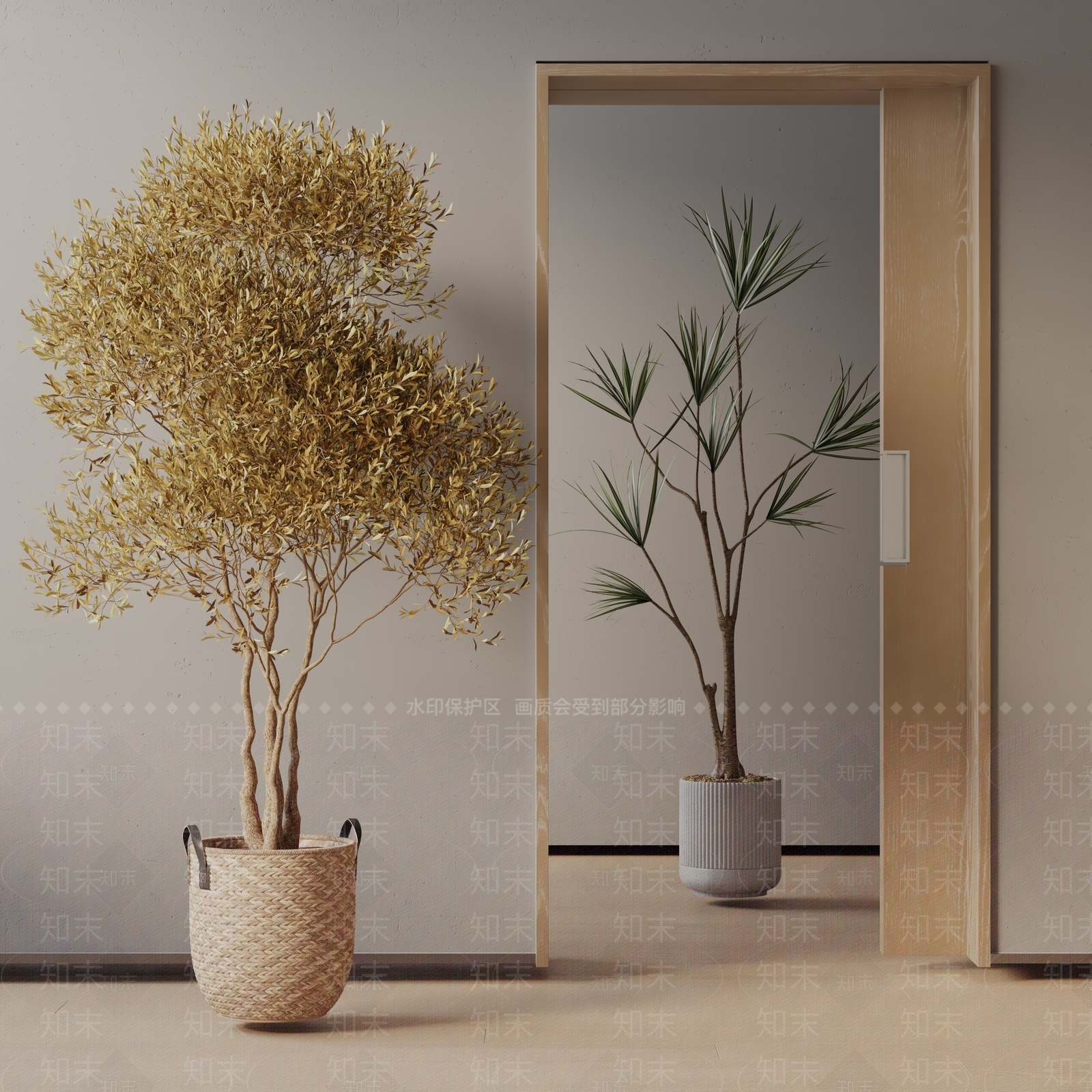 盆栽3D模型下载【ID:1190336862】