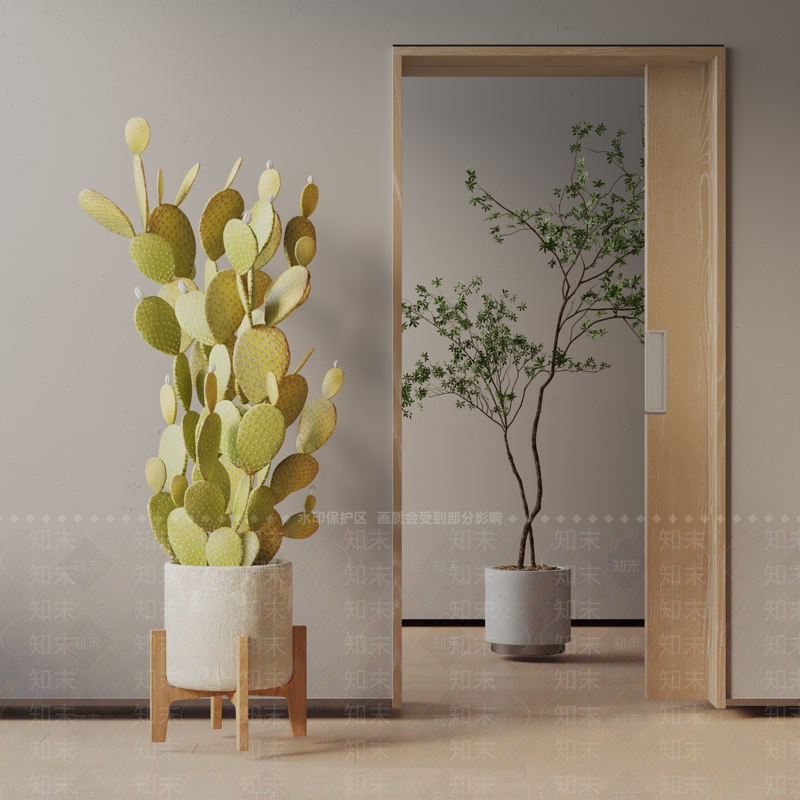 盆栽3D模型下载【ID:1190337053】