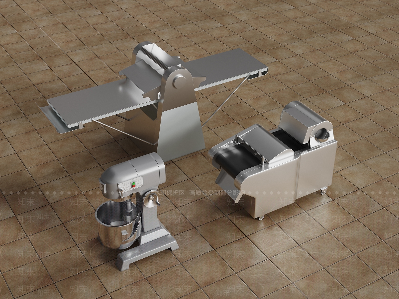 现代面包店3D模型下载【ID:1190343435】