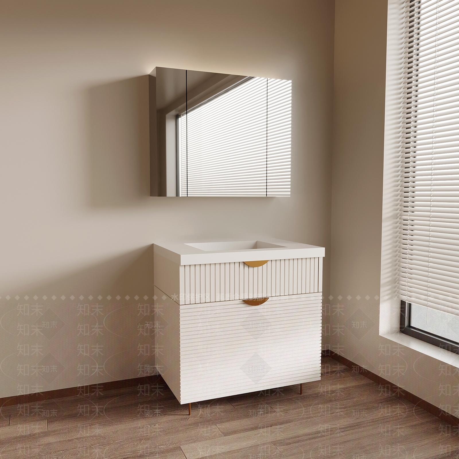 浴室柜3D模型下载【ID:1190343307】