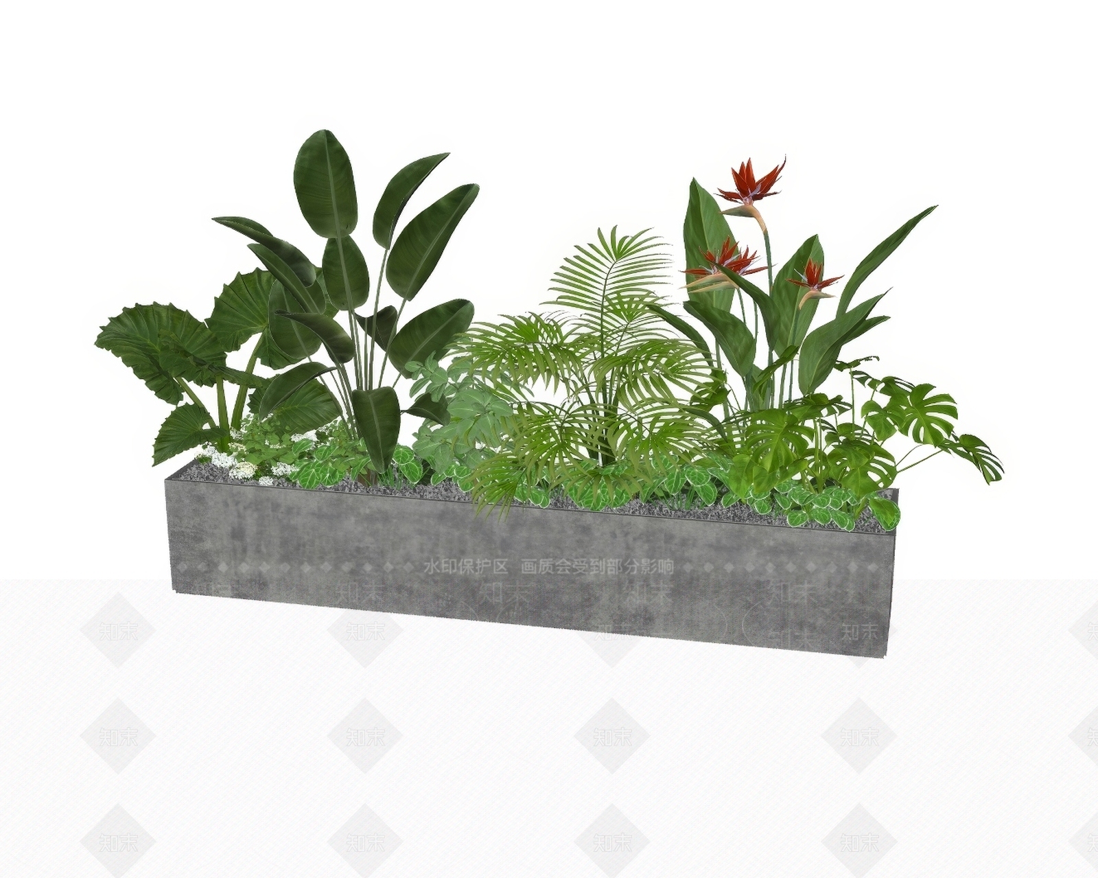 植物组合SU模型下载【ID:1190347861】