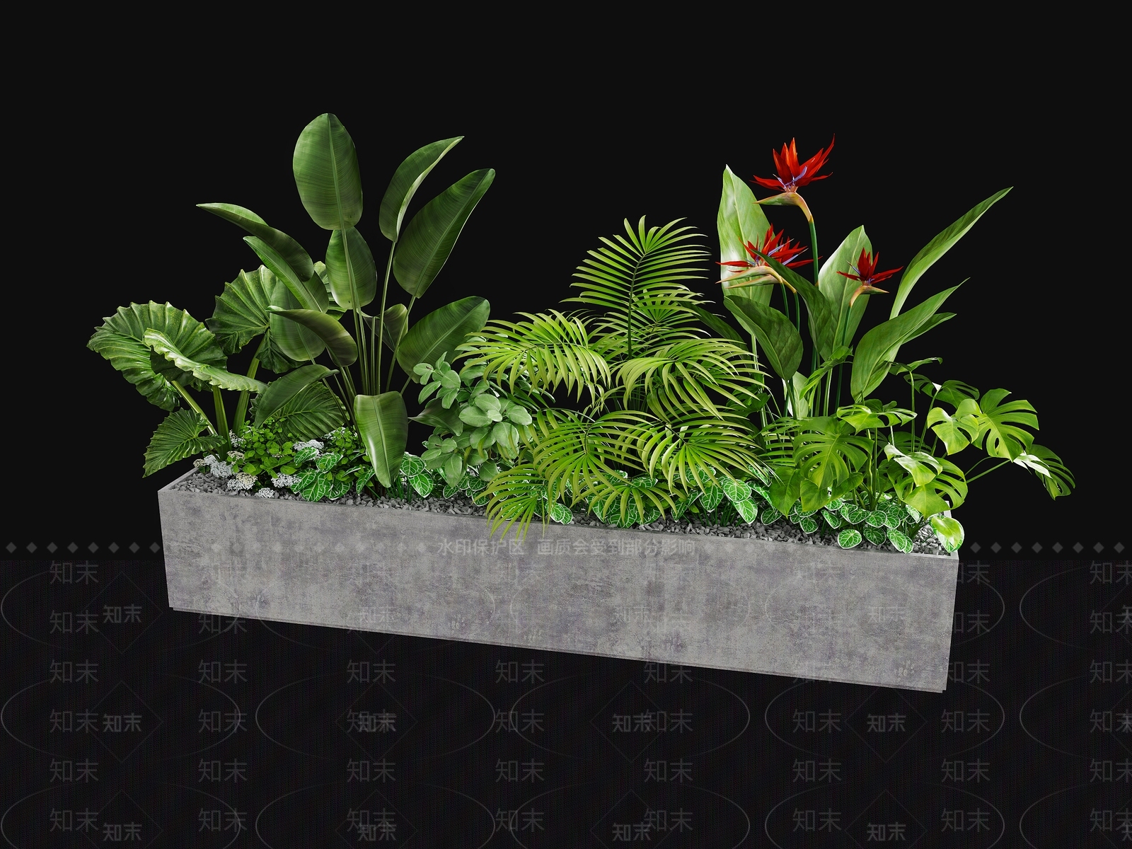 植物组合SU模型下载【ID:1190347861】
