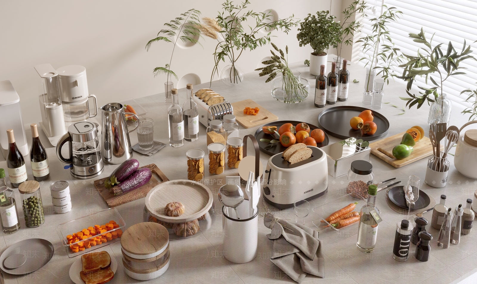 餐具SU模型下载【ID:1190351352】