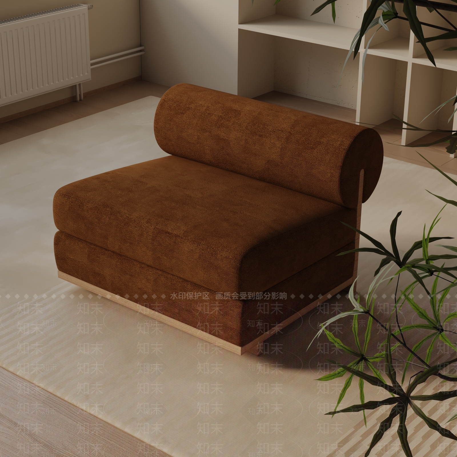 现代休闲椅3D模型下载【ID:1190352534】