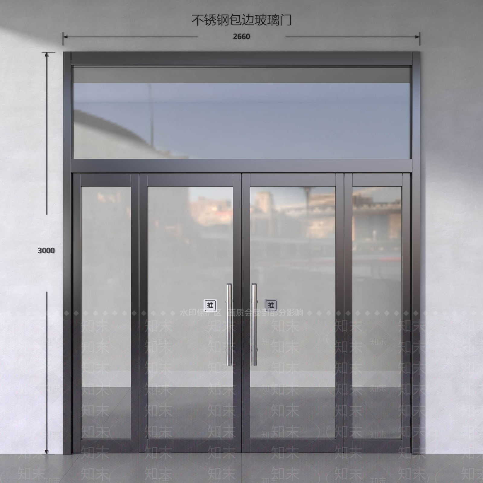 现代极简双开门SU模型下载【ID:1190353142】