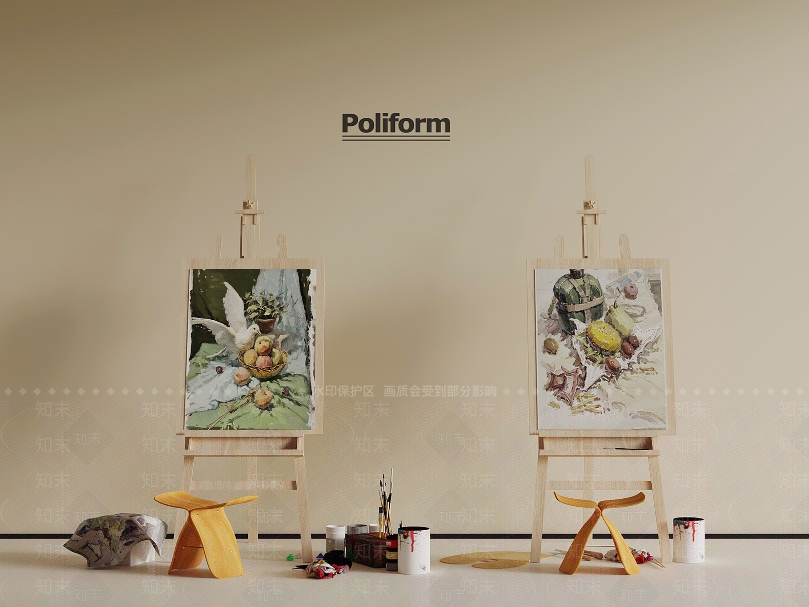 画具3D模型下载【ID:1190353491】