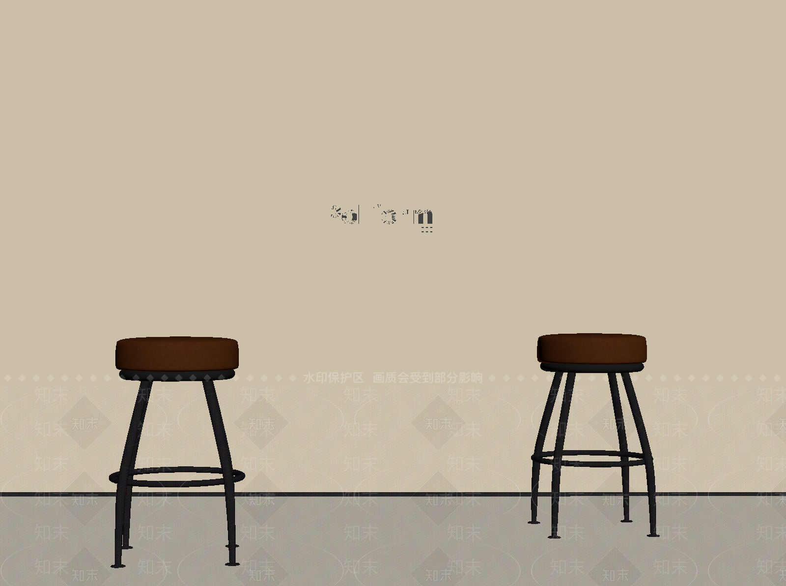现代吧凳SU模型下载【ID:1190353806】